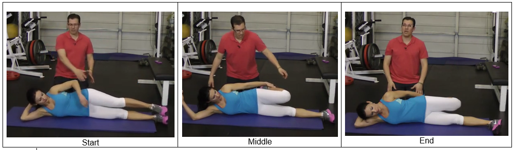 Description: Description: Side Lying Quad Stretch